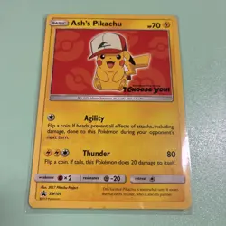Ash's Pikachu TCG 2017 SM109 Promo Card Pokemon 'I Choose You' 🚨AUTHENTIC - Image 5
