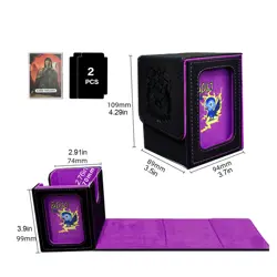 100+ Trading Card Deck Box Holder Commander Card Carrying Organiser Case MTG TCG - Image 2