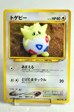 Pokemon card Togepi No.175 Old Back Non holo Neo Destiny 2001 Japanese - Image 1