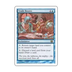 WOTC MtG 8th Ed Trade Routes (R) VG - Image 1
