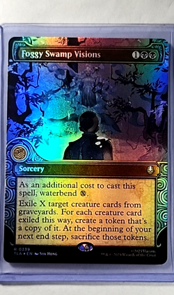 MTG Magic The Gathering Avatar The Last Airbender Foil #339 Foggy Swamp Visions - Image 1