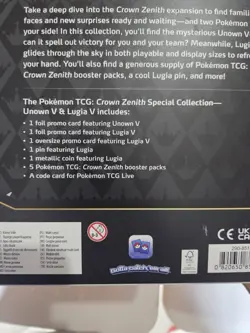 Pokemon Crown Zenith Unown v & Lugia v Special Collection Sealed New Gamestop - Image 3