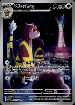 Watchog 097/086 Holo Illustration Rare Chaos Rising Pokemon Near Mint - Image 1