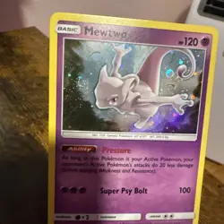 Mewtwo - SM77 Holo Promo Sun & Moon Promo Pokemon Near Mint - Image 3