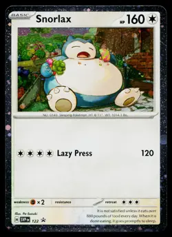 Snorlax 122 Promo Scarlet & Violet Pokemon Near Mint - Image 1