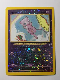 Pokemon Mew Southern Islands Promo 1/18 Reverse Holo Vintage 2001 SwirlS - Image 1