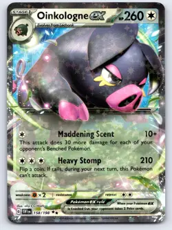 Oinkologne ex 158/198 Double Rare Scarlet & Violet Pokemon Holo Lightly Played - Image 1