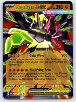 Mega Zygarde ex 047/088 Double Rare Perfect Order Pokemon Holo Near Mint - Image 1