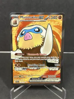 2025 Pokemon Mamoswine EX #174 Journey Together Ultra Rare Holo Raw NM - Image 1