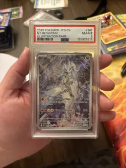 The Pokemon Company N's Reshiram Journey Together Stamped IR Holo PSA 8 #167 EN - Image 1