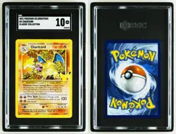 Pokemon 2021 Celebrations Charizard Holo SGC 10 Classic Coll Base Set 4/102 - Image 3