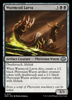 Wurmcoil Larva - Foil - Modern Horizons 3 #0112 MTG Magic The Gathering - Image 1