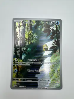 2023 Pokemon PSYDUCK #175/165 SV 151 Illustration Rare Full Art Holo English - Image 1