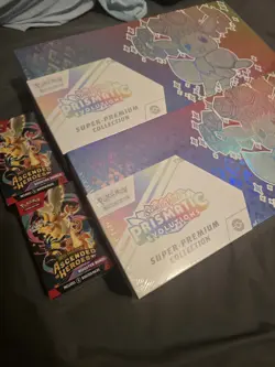 2 Boxes Pokemon Prismatic Evolutions Super Premium Collection Box Sealed - Image 1