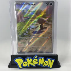 Paldean Wooper Pokemon TCG 102/094 Phantasmal Flames Illustration Rare Near Mint - Image 1