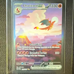 Pokemon Charizard ex 199/165 SIR Full Art Holo SV 151 ENG 2023 Stage 2 - Image 1