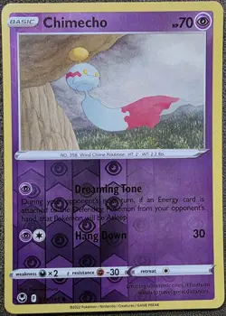 Chimecho 074/195 Reverse Holo Common Silver Tempest Pokemon 2022 Near Mint - Image 1