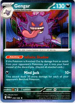 Gengar 050/088 Rare Perfect Order Pokemon Holo Near Mint - Image 1