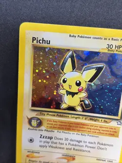 Pokemon TCG Pichu Holo Rare Neo Genesis 12/111 MP Condition - Clean See Pics - Image 2
