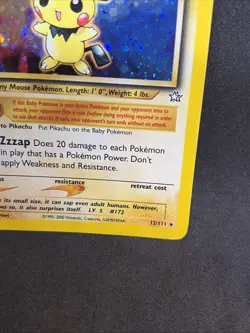 Pokemon TCG Pichu Holo Rare Neo Genesis 12/111 MP Condition - Clean See Pics - Image 4
