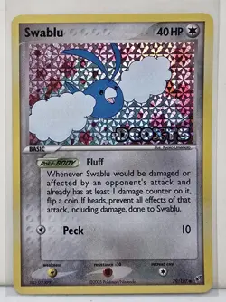 Swablu 79/107 ex Deoxys Reverse Holo 2005 Stamped Pokemon TCG RARE EXCELLENT - Image 1