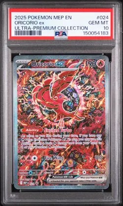 Pokemon TCG Oricorio ex 024 Mega Evolution Black Star Promo - PSA 10 Gem Mint - Image 1