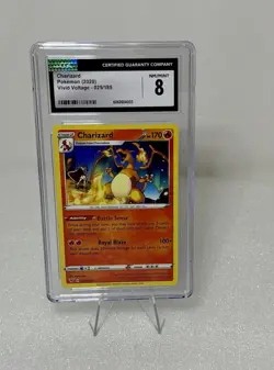 2020 Pokemon Charizard #025/185 Vivid Voltage CGC 8 Non-Holo - Image 3