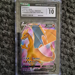 CGC 10 Charizard V SWSH050 2020 Black Star Promo Holo Pokemon TCG - Image 1