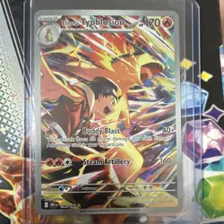 Pokemon Ethan's Typhlosion 190/182 SV10 Destined Rivals IR Full Art Holo EN - Image 1