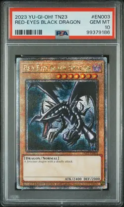 2023 Yu-Gi-Oh! 25th Anniversary Tin TN23-EN003 Red-Eyes Black Dragon PSA 10 9186 - Image 1