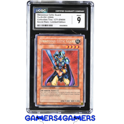 Top Pop CGC 9 Obnoxious Celtic Guard Secret CT1-En001 YuGiOh graded psa beckett - Image 1