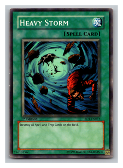 YUGIOH - HEAVY STORM 1ST EDITION SD1-EN016 HP - Image 1