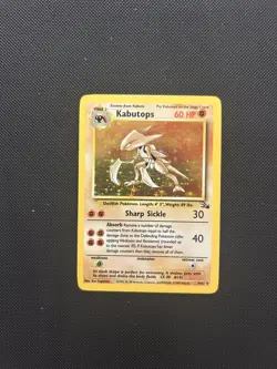 Kabutops 9/62 | Base Set Fossil | Holo Pokemon Card LP - Image 1