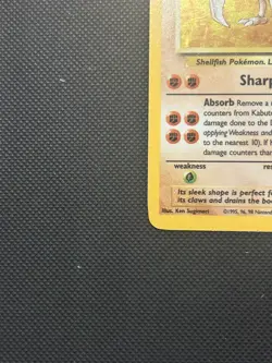 Kabutops 9/62 | Base Set Fossil | Holo Pokemon Card LP - Image 5