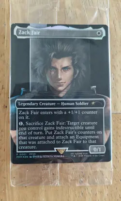Unopen Zack Fair Magic the Gathering MTG Promo Card (FF7 Rebirth Switch 2 Bonus) - Image 1