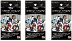 Disney Twisted Wonderland Metal Card Collection3 Pack Ver. 3Packs Bandai - Image 1