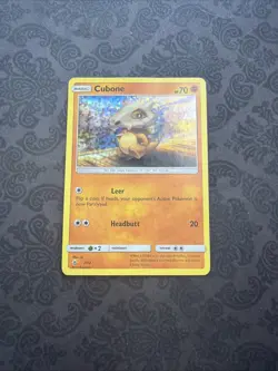 Cubone 7/12 McDonald's 2018 Set Holo Pokemon Card - Image 1