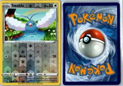 Swablu Champion's Path 048/073 Common Reverse Holo LP - Modern Pokemon Card - Image 3