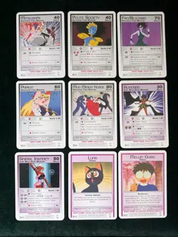 Lot Of 73 Vintage Sailor Moon CCG Cards - Dart Flipcards - 2000 - Image 2