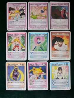 Lot Of 73 Vintage Sailor Moon CCG Cards - Dart Flipcards - 2000 - Image 5