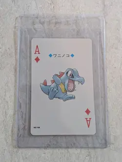 Totodile - Pokemon Ace Of Diamonds (Ho-oh Gold) Japanese Poker Card 1999 *NM* - Image 1