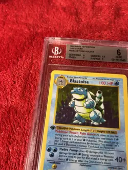 Beckett 6 1st Edition Shadowless Blastoise-base Set Pokemon Card Holy Grail! - Image 2