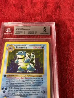 Beckett 6 1st Edition Shadowless Blastoise-base Set Pokemon Card Holy Grail! - Image 3