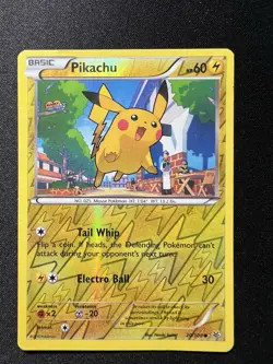 Pikachu 20/108 Reverse Holo Pokemon Card – Roaring Skies (2015) - Image 1
