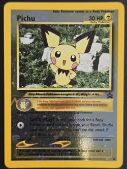 Pokemon TCG WOTC Black Star Promo Pichu Reverse Holo card #35 - NM - Image 1