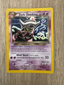 Pokemon Neo Destiny Dark Slowking Card 20/105 Rare - Image 1