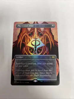 Phyrexian Altar Borderless Foil Card #396 MTG LP - Image 1