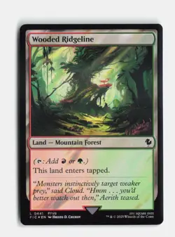Wooded Ridgeline (Surge Foil) 441 Foil Commander: FINAL FANTASY MTG NM - Image 1