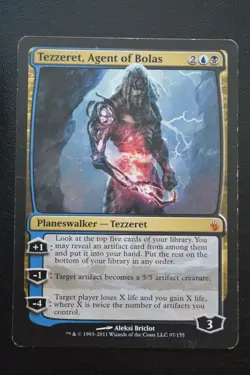 Magic The Gathering MTG TEZZERET, AGENT OF BOLAS Mirrodin Besieged MP Played - Image 1