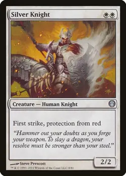 NM - Silver Knight [DDG - 8] Duel Decks: Knights vs. Dragons - Image 1
